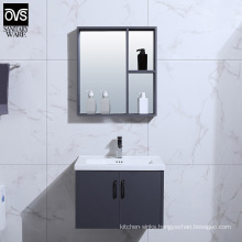China Modern Aluminum White Mirror Cabinet Bathroom Vanity Furniture Bathroom Cabinet 